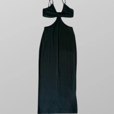 שמלת מידי פתחים! מבד ריב לייקרה וכתפיות מתכווננות! מידה S