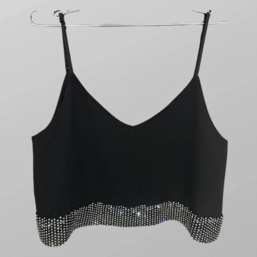 גופיה קרופ חגיגית עם ״אבנים מנצנצים S Galita