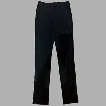 Mango מידה 32 מכנסי סקיני שחורים גזרה גבוהה מחויטים לייקרה