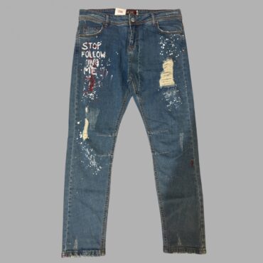 עם טיקט! גינס MOM לייקרה חדש! גזרה גבוהה! עם כיתוב מגניב מידה XL