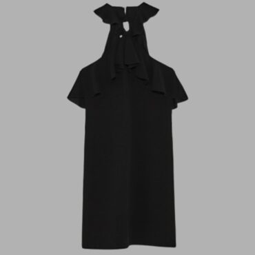 ZARA עם טיקט! מידה M שמלת שיפון קולר מלמלה חדשה!