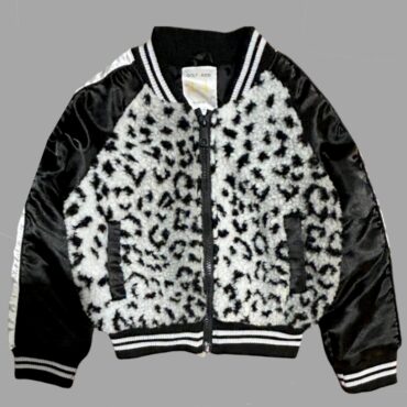 קולקציית ילדות🎀 Golf Kids ג׳קט פרוותי מנומר באפור ושחור עם ריפוד עדין מידה 3-4 שנים. מצב כמו חדש!