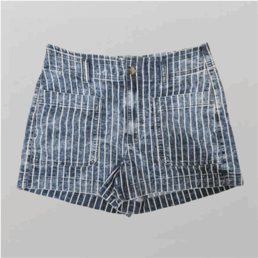 מכנסי ג׳ינס פסים לייקרה גזרה גבוהה American Eagle מידה 38