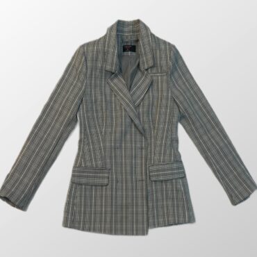 בלייזר משובץ ארוך! מידה 36