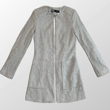 ג׳קט מחויט Zara בשילוב רוכסן