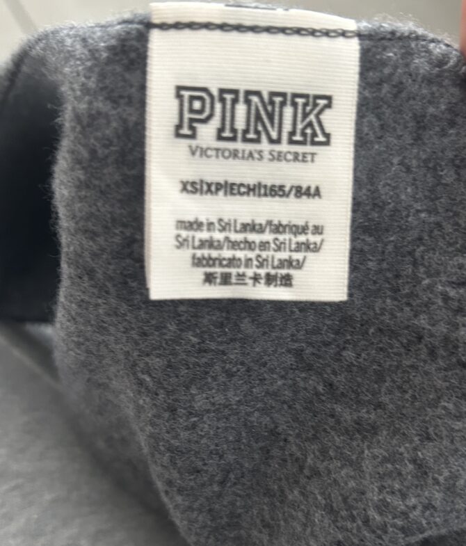 ⁦פוטר Victoria Secret בשילוב pink מידה Xs⁩ – תמונה ⁦4⁩