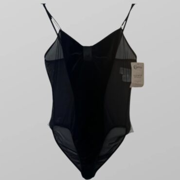 עם טיקט! Jack Cuba בגד גוף סקסי בשילוב קטיפה ושיפון M