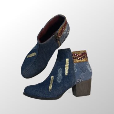 מגפון ג׳ינס Desigual מעוטר מידה 38