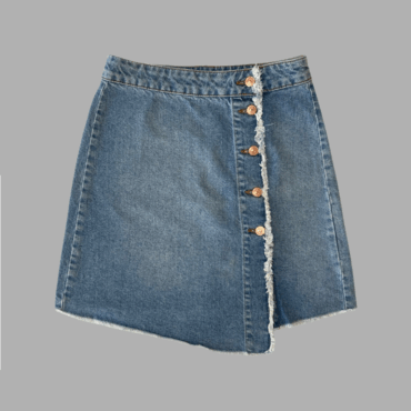 חצאית מיני ZARA ג׳ינס א- סימטרית! מידה 24