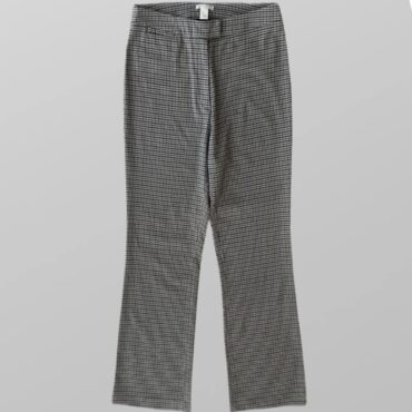 מכנסיים משובצים H&M פפיטה בגזרת קרופ ישרה! מידה 42