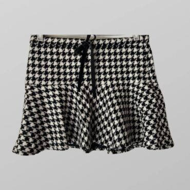 חצאית מיני ZARA בהדפס פפיטה עם שרוך! מידה L