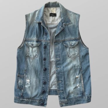 וסט ג׳ינס וינטג׳ אוברסייז ארוך 100% כותנה - מידה XL