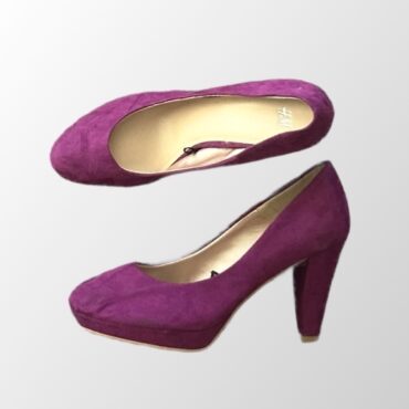 נעלי עקב חדשים דמוי זאמש! עקב בשילוב פלטפורמה מידה 39