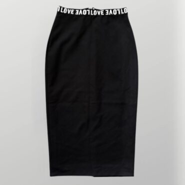 חצאית מידי מחויטת בשילוב גומי במותן L Lola