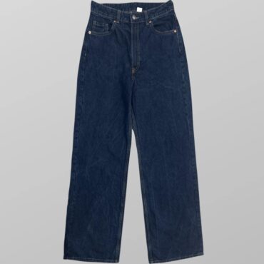 ג׳ינס רחב H&M כחול כהה גזרה גבוהה! יתאים למידה 36