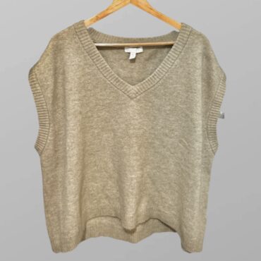 אפודה H&M בצבע חום מידה XL