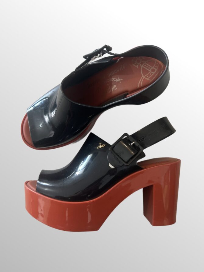 ⁦סנדלי עקב פלטפורמה Melissa נוחות מידה 38⁩ – תמונה ⁦2⁩