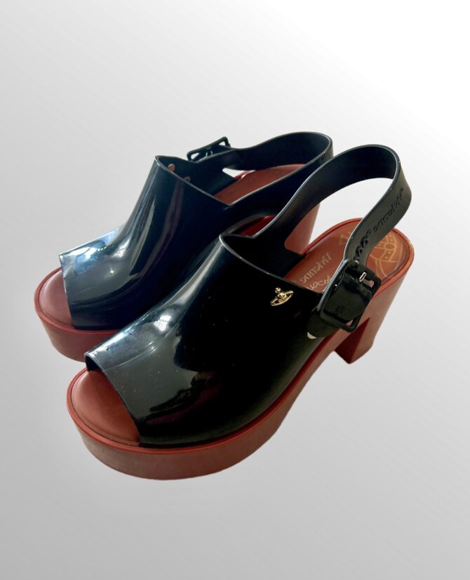 סנדלי עקב פלטפורמה Melissa נוחות מידה 38