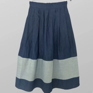 חצאית ג׳ינס מידי דקיקה !  גומי מאחורה S