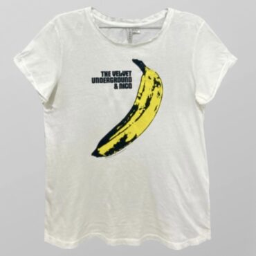 טישרט לבנה H&M בהדפס בננה XS