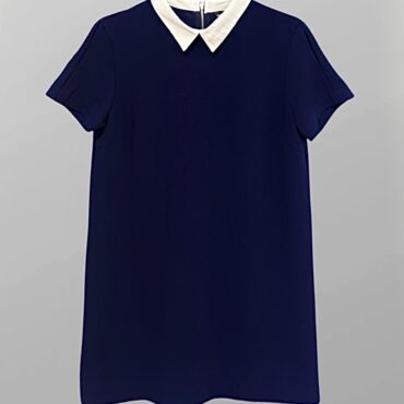 שמלה כחולה מחויטת Zara מידה S
