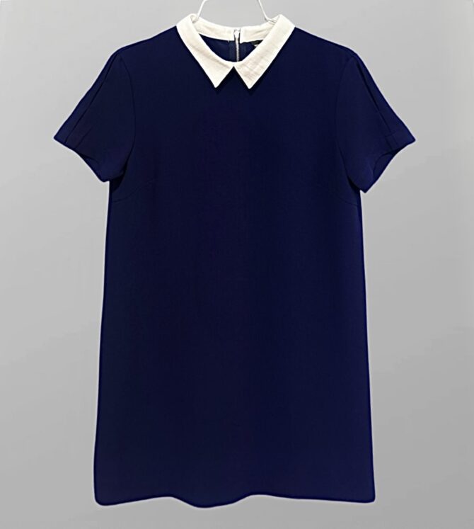 שמלה כחולה מחויטת Zara מידה S
