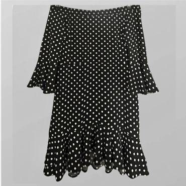 שמלת מיני מנוקדת Topshop מידה L