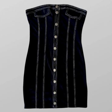 שמלת מיני לייקרה סטרפלס עם תיפורים Twentyfourseven מידה L