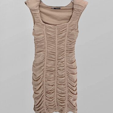 שמלת ערב טול כיווצים לייקרה Zara מידה S