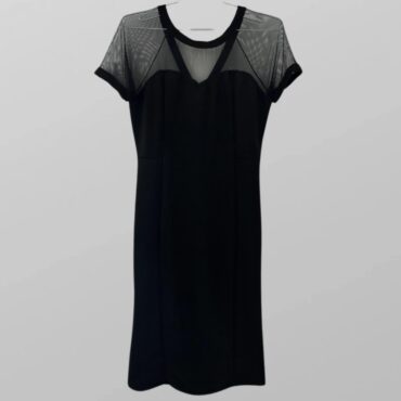 שמלת מידי לייקרה בשילוב שיפון בסגנון סטרפלס מובנה! מידה M