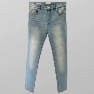 ג׳ינס סקיני גזרה גבוהה מבד לייקרה אוסף ומחטב מידה 40