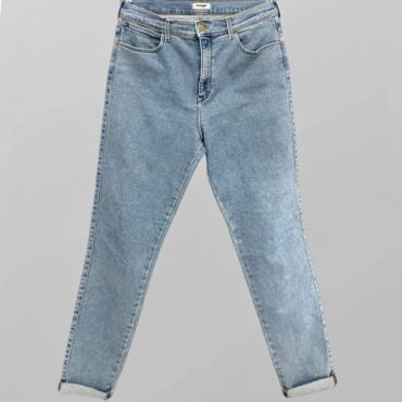 ג׳ינס סקיני בגזרה גבוהה לייקרה מחטב מידה 42