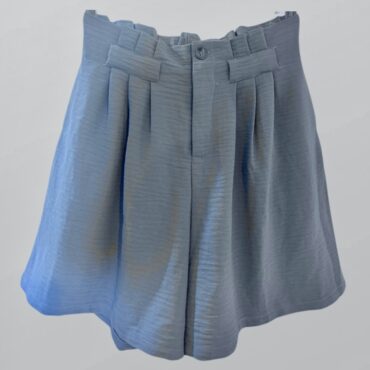 מכנסי ברמודה כחול נייבי אלגנטיים בגזרה גבוהה מידה L YANGA