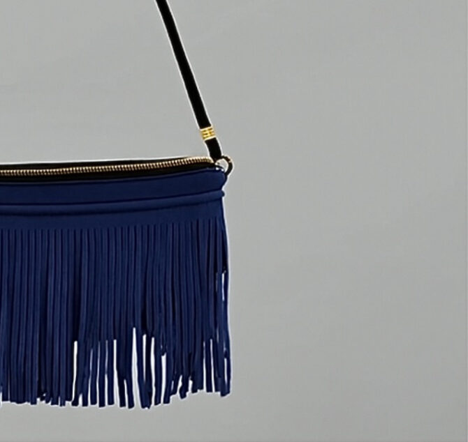 ⁦חדש ללא שימוש! תיק פרנזים כחול של המותג SAVE MY BAG⁩ – תמונה ⁦2⁩