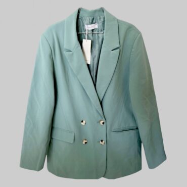 Reserved עם טיקט! מידה 42 בלייזר טורקיז (ירוק כחול) אוברסייז