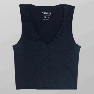גופיה לייקרה בטקסטורת ריב של Guess מידהXS-S