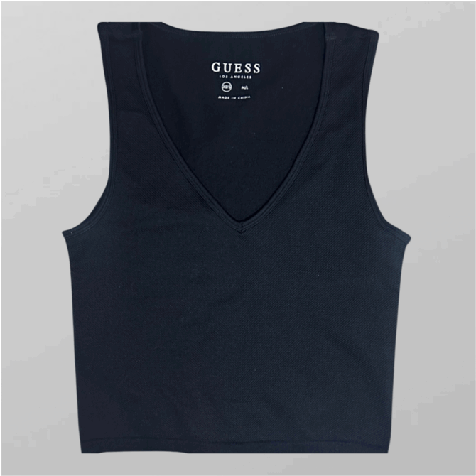 גופיה לייקרה בטקסטורת ריב של Guess מידהXS-S