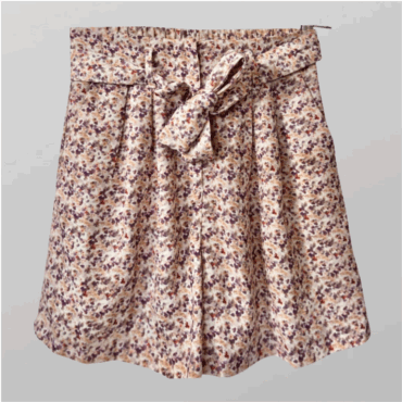 מכנסי ברמודה פרחוניים בגזרה גבוהה מידה M של Zara