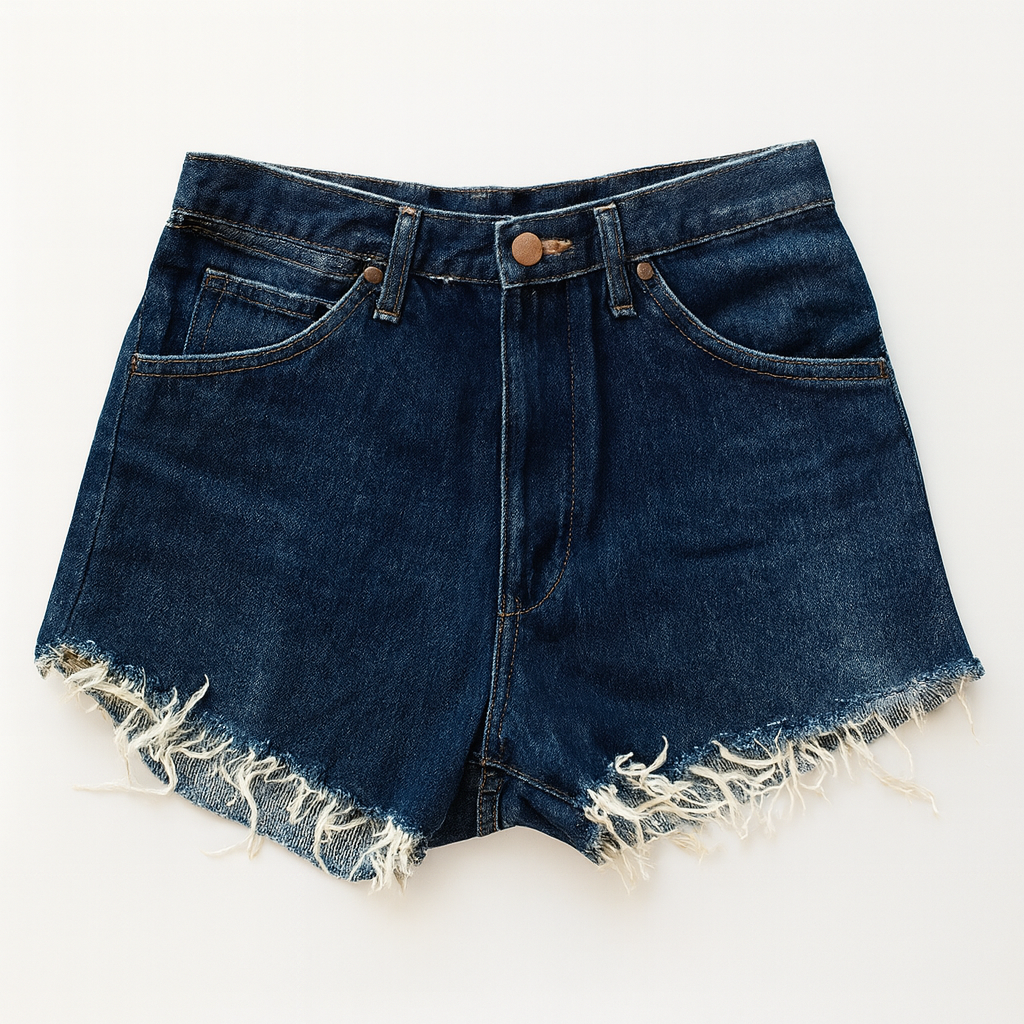 מכנסי ג׳ינס וינטג׳ קצרים בגזרה גבוהה! ללא לייקרה! מידה 36