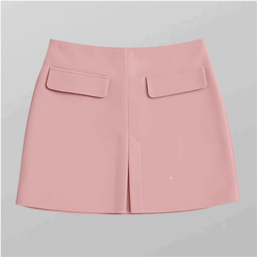ASOS חצאית מיני מחויטת בצבע ורוד מידה XL