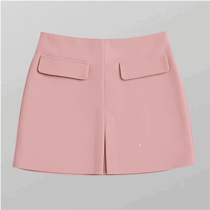 ASOS חצאית מיני מחויטת בצבע ורוד מידה XL