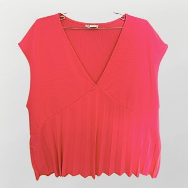 חולצת פליסה ורוד אפרסק אוברסייז מידה M Zara