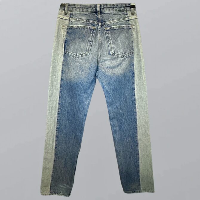 ⁦pull&Bear ג׳ינס בשני צבעים בגזרה ישרה וגבוהה מידה 26⁩ – תמונה ⁦3⁩
