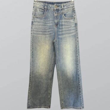 Yody ג׳ינס רטרו גזרה ישרה וגבוהה מידה 26