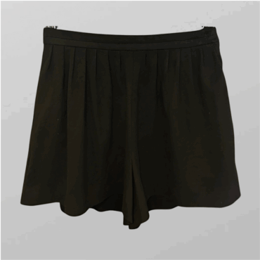 ZARA מכנסיים קצרים אלגנטיים קטיפתיים עם גומי אחורי במותן