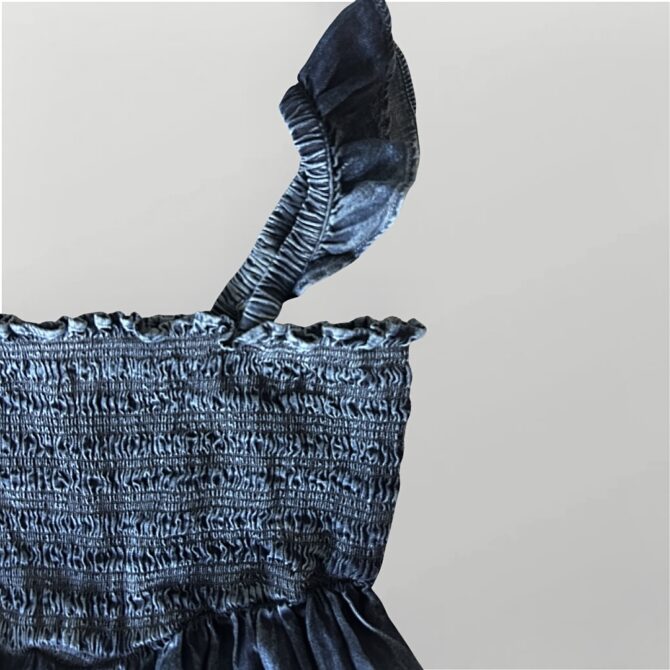⁦American eagle טופ ג׳ינס כיווצים עם מלמלות מידה L⁩ – תמונה ⁦4⁩