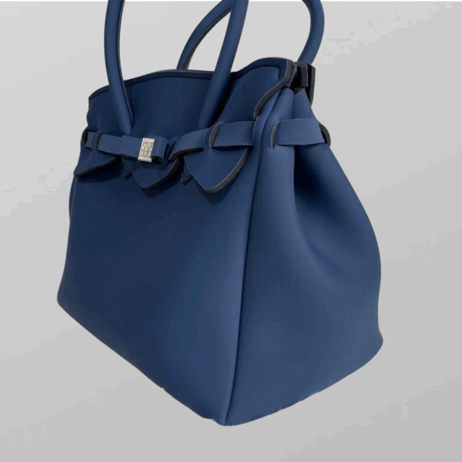 ⁦SAVE MY BAG חדש! תיק כתף/יד כחול נייבי של המותג⁩ – תמונה ⁦2⁩