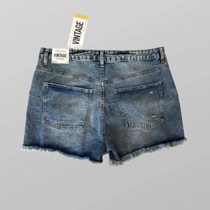 ⁦Refuge denim עם טיקט ג׳ינס קצרים גזרה גבוהה מידה 44⁩ – תמונה ⁦2⁩