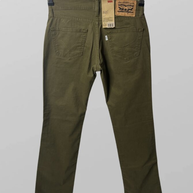 ⁦Levi’s חדש ג׳ינס חאקי גזרת אמצע מעט לייקרה גזרה קלאסית מידה 30⁩ – תמונה ⁦3⁩