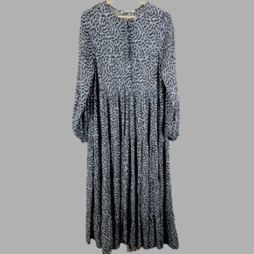 ZARA שמלת מקסי אוברסייז מודפסת מידה  L